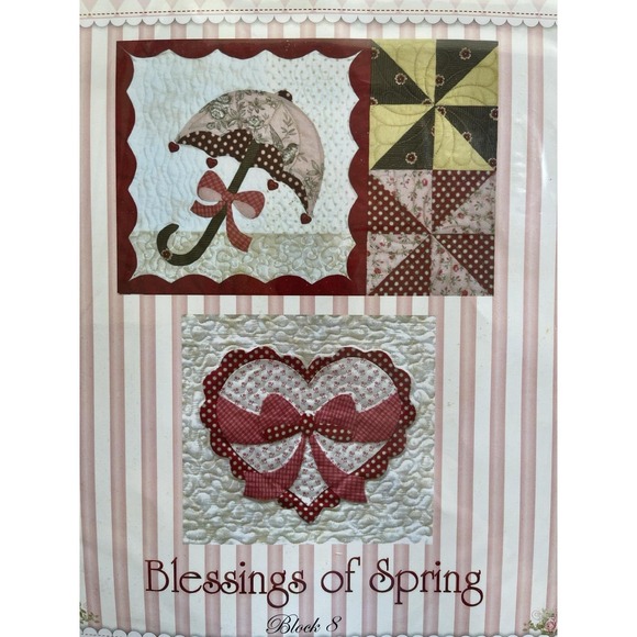 Shabby‎ Fabrics Blessings Of Spring ~ Block 8 Pattern & Pre-Cut Fabric - Picture 3 of 4
